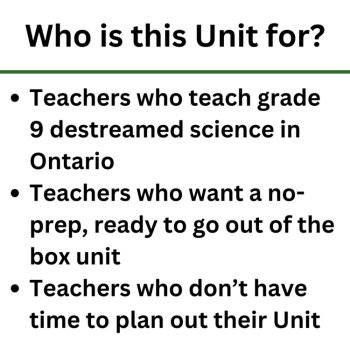 Ontario Grade 9 ECOLOGY Unit | SNC1W, SNC1D | Teaching Schedule, Lessons, Test, image 4