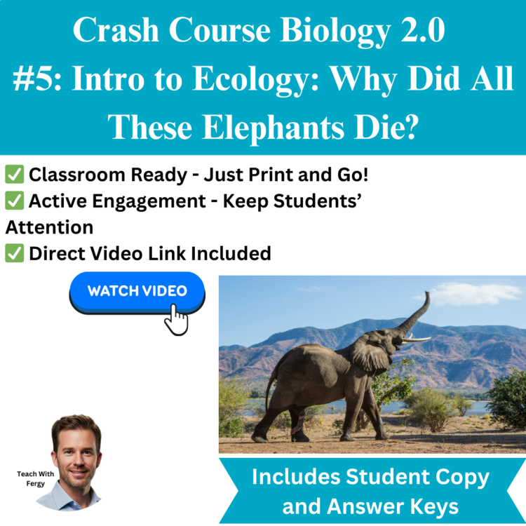 Crash Course BIOLOGY #5: Why Did All These Elephants Die? Video Worksheet 2024