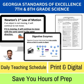 Georgia Standards of Excellence | GSE Science Bundle | 7th, 8th Grade 2-Year, image 4