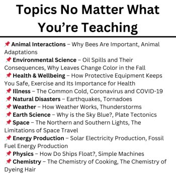 Emergency Science Sub Plans | 6th, 7th, 8th  | Reading Comprehension Questions, image 4