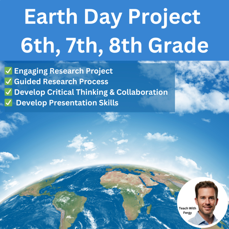 Earth Day Project - 6th 7th 8th Grade | Sustainability, Carbon Footprints