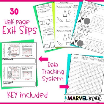 2nd Grade Geometry Exit Tickets TEKS 2.8A 2.8B 2.8C 2.8D 2.8E, image 4