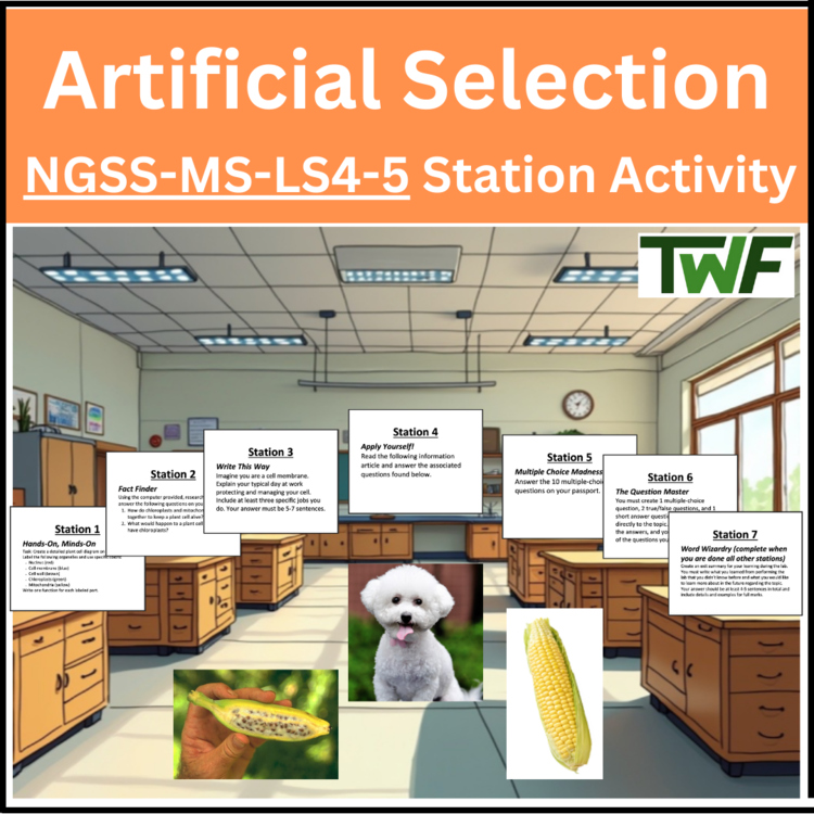 Artificial Selection Station Activity - MS-LS4-5 | Selective Breeding, Genes