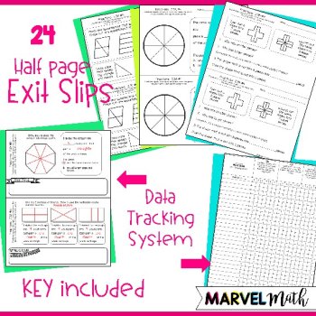 2nd Grade Fractions Exit Tickets TEKS 2.3A 2.3B 2.3C 2.3D, image 4
