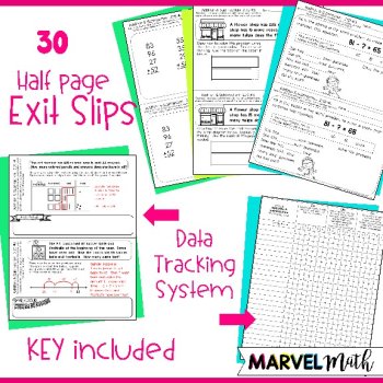 2nd Grade Addition & Subtraction Exit Tickets TEKS 2.4A 2.4B 2.4C 2.4D 2.7C, image 4