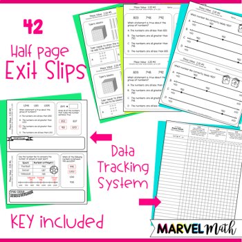 2nd Grade Place Value TEKS Exit Tickets 2.2A 2.2B 2.2C 2.2D 2.2E 2.2F 2.7B, image 4