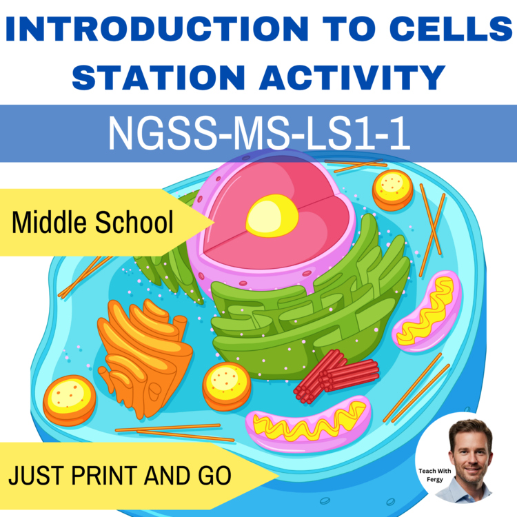 Introduction to Cells - Station Activity - NGSS-MS-LS1-1 Prokaryotic, Eukaryotes