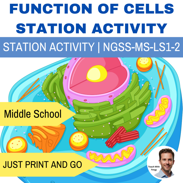 Function of Cells Station Activity NGSS-MS-LS1-2 | Plant & Animal Organelles