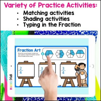 Introduction to Fractions - 3rd Grade Fractions Google Slides TEKS 3.3A, 3.NF.1, image 2