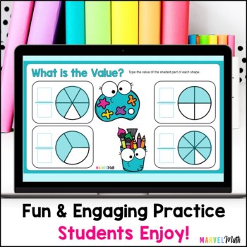 Introduction to Fractions - 3rd Grade Fractions Google Slides TEKS 3.3A, 3.NF.1, image 3