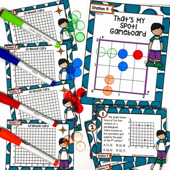 5th Grade STAAR STATION 9: That's My Spot  TEKS 5.8C Math Center, image 4