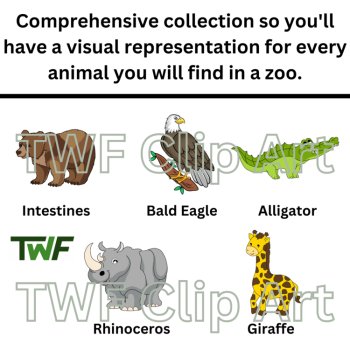 Zoo Animals Clip Art - Science and Biology Clip Art, image 2