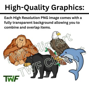 Zoo Animals Clip Art - Science and Biology Clip Art, image 4