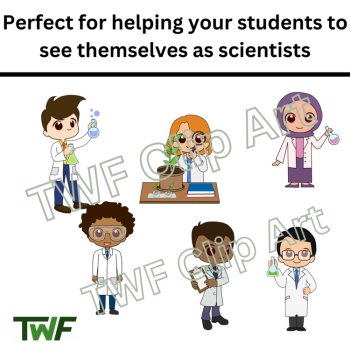 Scientist Kids - Young Scientists and Experiments Clip Art - Science Clip Art, image 2