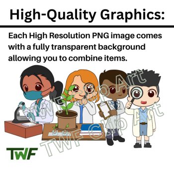 Scientist Kids - Young Scientists and Experiments Clip Art - Science Clip Art, image 4