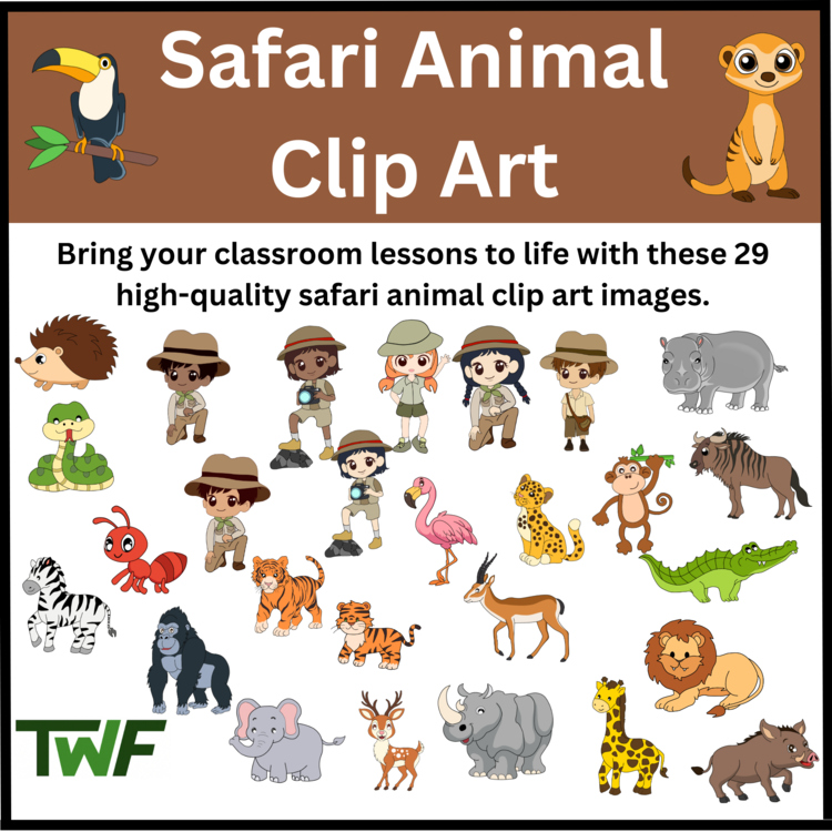 Safari and Safari Animal Clip Art - Science Clip Art