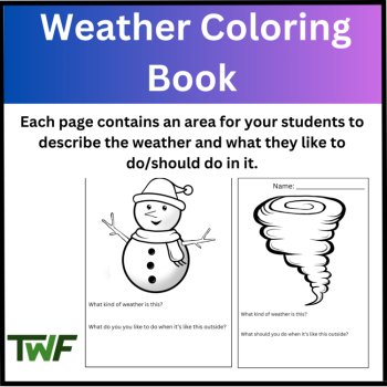 Weather Coloring Book - Perfect for Kids Learning About Weather, image 3