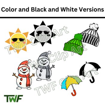 Weather Clip Art - Perfect for Elementary Classrooms - Science Clipart, image 4