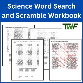 Science Word Search Workbook - 37 Word Search Science Topics, image 2