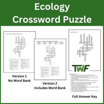 Ecology - Crossword Puzzle Activity, image 2