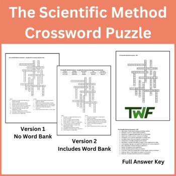 The Scientific Method Crossword Puzzle Activity, image 2