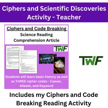 Ciphers and Scientific Discoveries - Decoding Discoveries Activity, image 4
