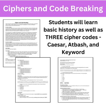Ciphers and Code Breaking - Reading Article - Middle and High School, image 2