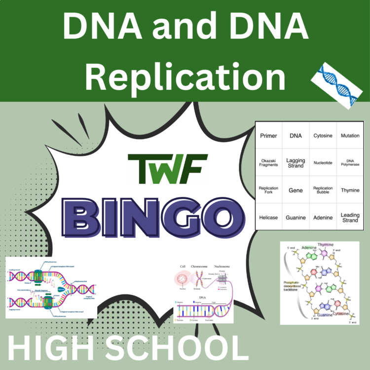DNA and DNA Replication BINGO - High School Science