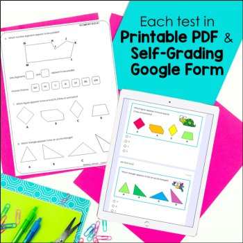 Geometry TEKS Tests - 4th Grade STAAR Math Review - Digital & Print, image 2