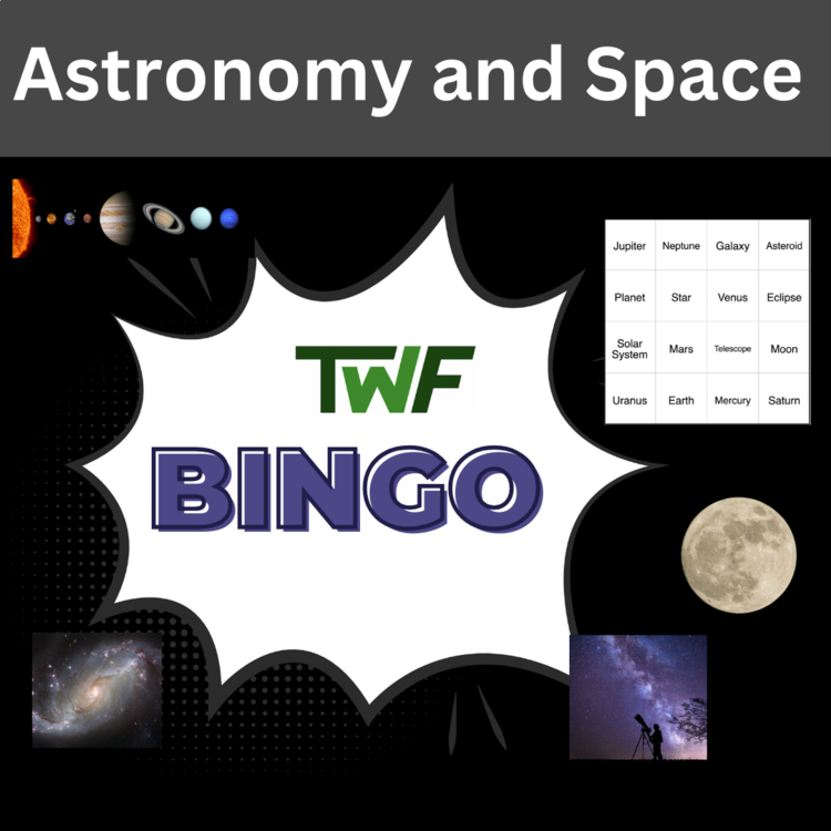 Astronomy and Space BINGO - Science BINGO Activity