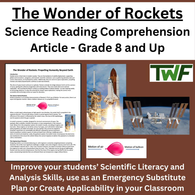 The Wonder of Rockets Reading Comprehension Passage and Question | Grade 8 & Up