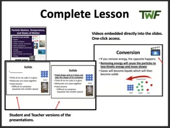 Matter and the Particle Theory - 5E Lesson Bundle | States of Matter, image 3
