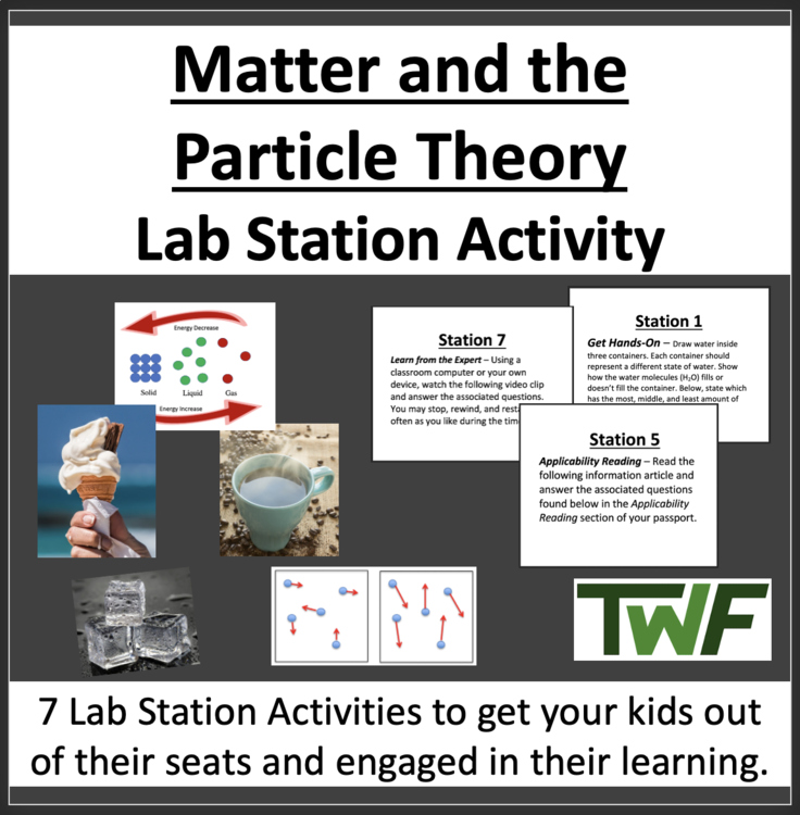 Matter and the Particle Theory - Middle School Lab Station Activity