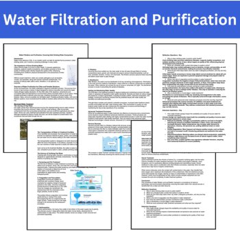 Water Filtration & Purification- Reading Article-Grade 8 and Up + STEM Challenge, image 2