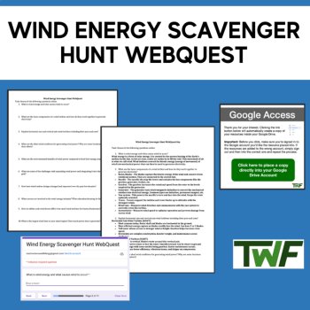 Wind Energy Scavenger Hunt & WebQuest - Middle and High School Appropriate, image 2