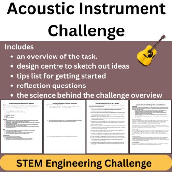Acoustic Instrument STEM Engineering Challenge - HIGH SCHOOL Science, image 2