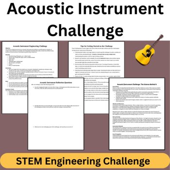 Acoustic Instrument STEM Engineering Challenge - HIGH SCHOOL Science, image 3