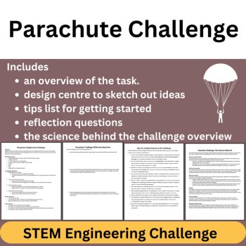 Parachute STEM Engineering Challenge | 6th, 7th, 8th Grade MIDDLE SCHOOL, image 2