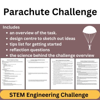 Parachute STEM Engineering Challenge - HIGH SCHOOL Science, image 2