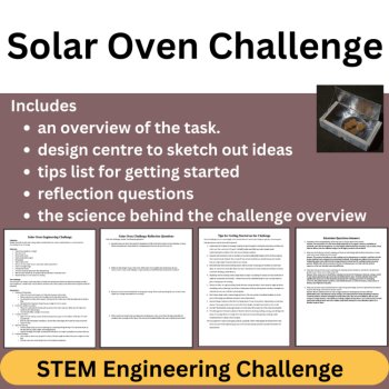 Solar Oven STEM Engineering Challenge - HIGH SCHOOL Science, image 2