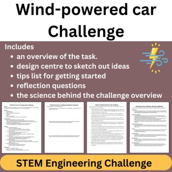 Wind-Powered Car STEM Engineering Challenge | 6th, 7th, 8th Grade MIDDLE SCHOOL, image 2