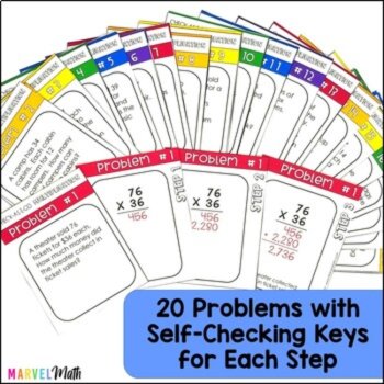 Check-As-You-Go 2x2 Multiplication Word Problems, image 2