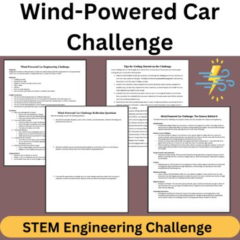 Wind-Powered Car STEM Engineering Challenge - HIGH SCHOOL Science, image 3