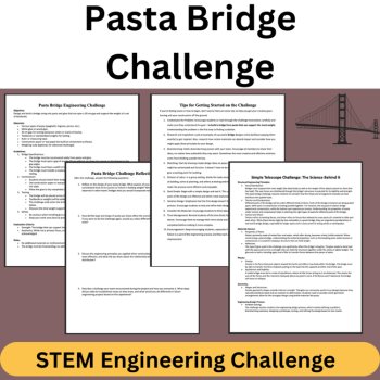 Pasta Bridge STEM Engineering Challenge - HIGH SCHOOL Science, image 3