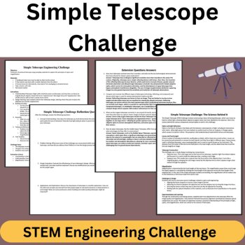 Simple Telescope STEM Engineering Challenge - HIGH SCHOOL Science, image 3