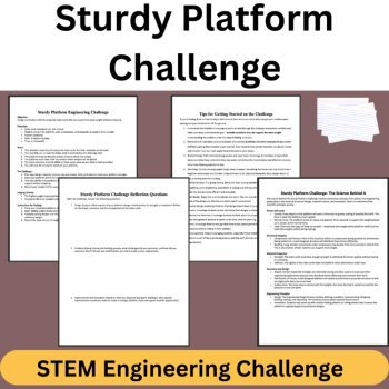 Sturdy Platform STEM Engineering Challenge | 6th, 7th, 8th Grade MIDDLE SCHOOL, image 3