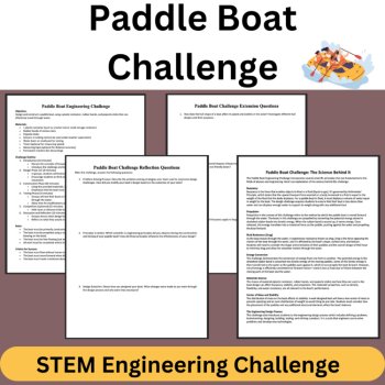Paddle Boat STEM Engineering Challenge | 6th, 7th, 8th Grade MIDDLE SCHOOL, image 3