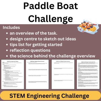 Paddle Boat STEM Engineering Challenge - HIGH SCHOOL Science, image 2