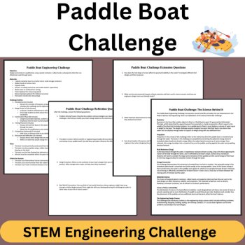 Paddle Boat STEM Engineering Challenge - HIGH SCHOOL Science, image 3