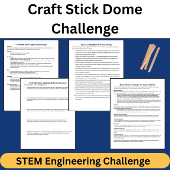 Craft Stick Dome STEM Engineering Challenge - HIGH SCHOOL Science, image 3